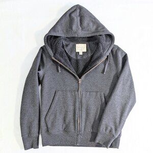 Weatherproof Vintage Sherpa-lined Zip-up Hoodie, S, Charcoal
